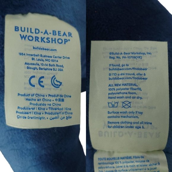 Build A Bear Dinosaur T Rex 17" Plush Stuffed Animal Toy Jurassic Dino Blue BABW - Picture 12 of 12